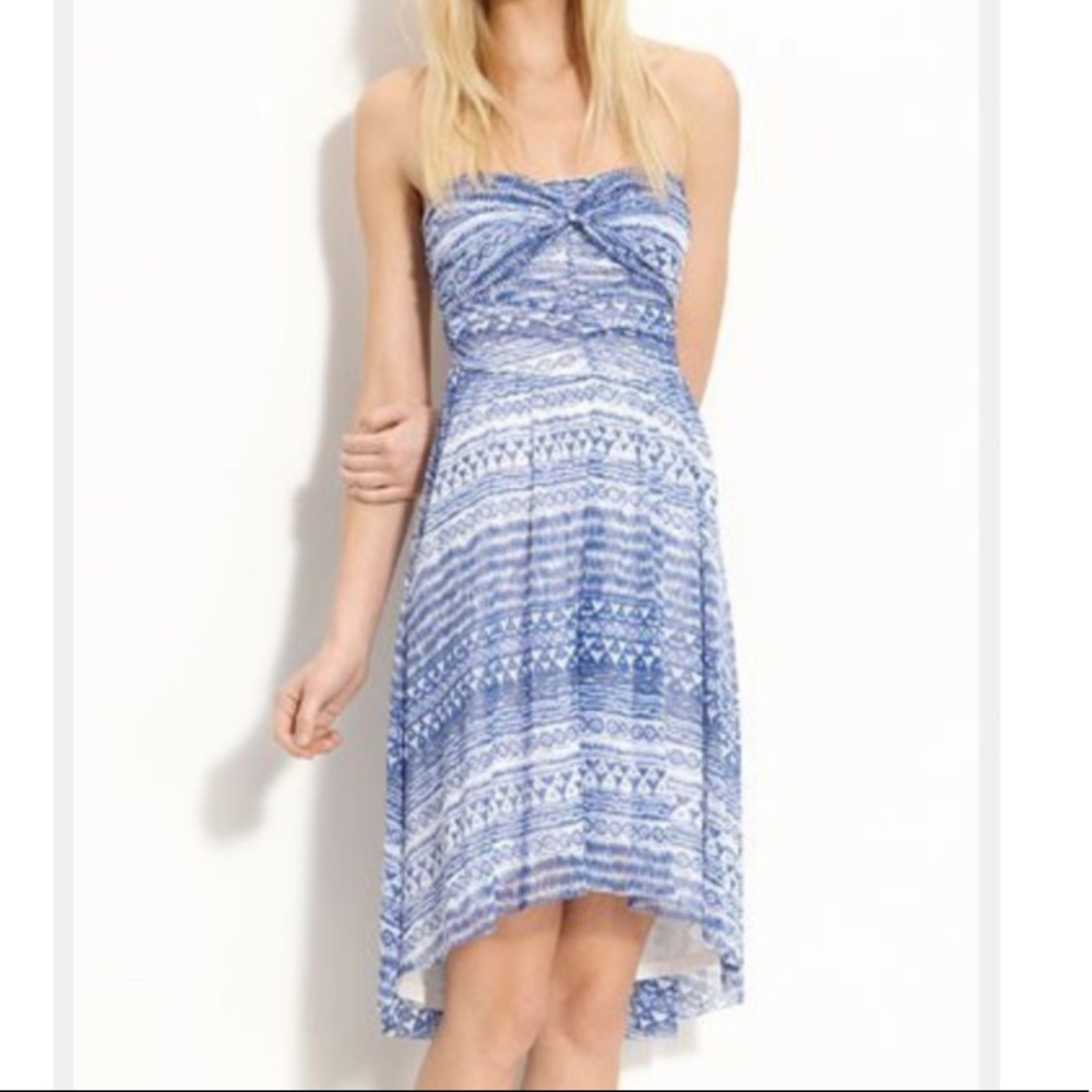 *NWT* Free People Blue/White Strapless Dress